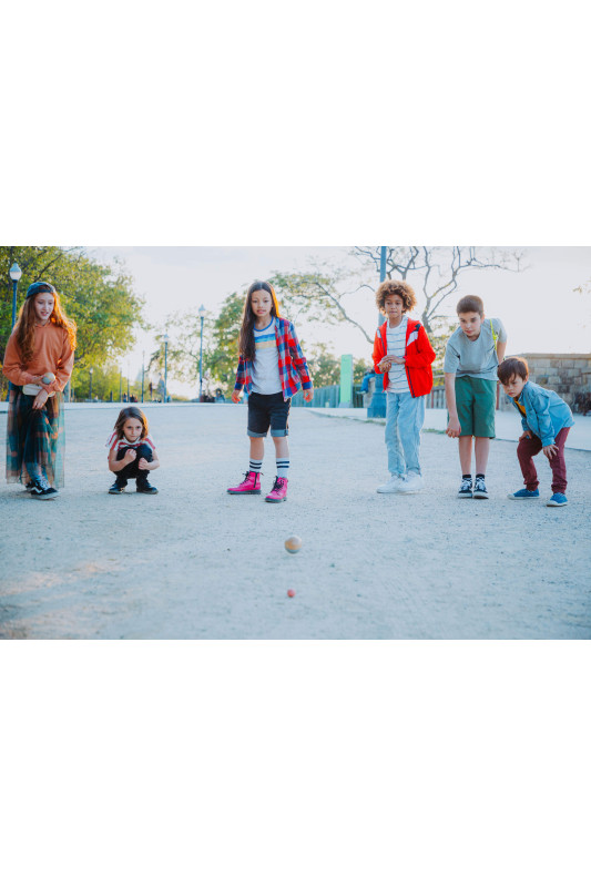 Jeu de pétanque en bois