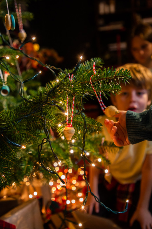 XMAS Mini toupie en bois