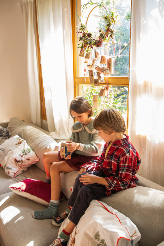 XMAS Mini toupie en bois