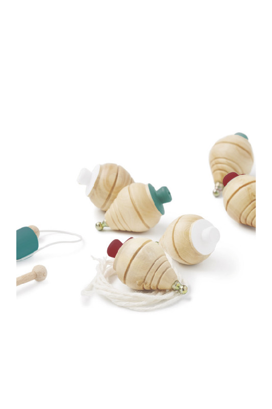 XMAS Mini toupie en bois