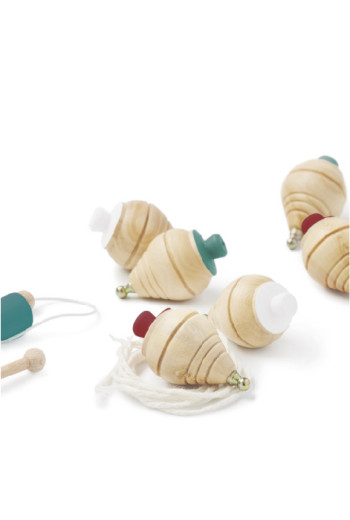 XMAS Mini toupie en bois