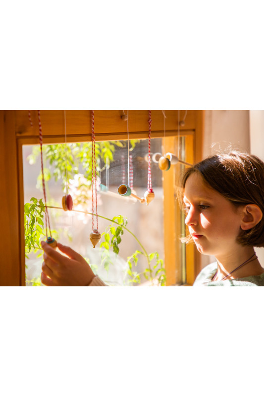 XMAS Mini toupie en bois